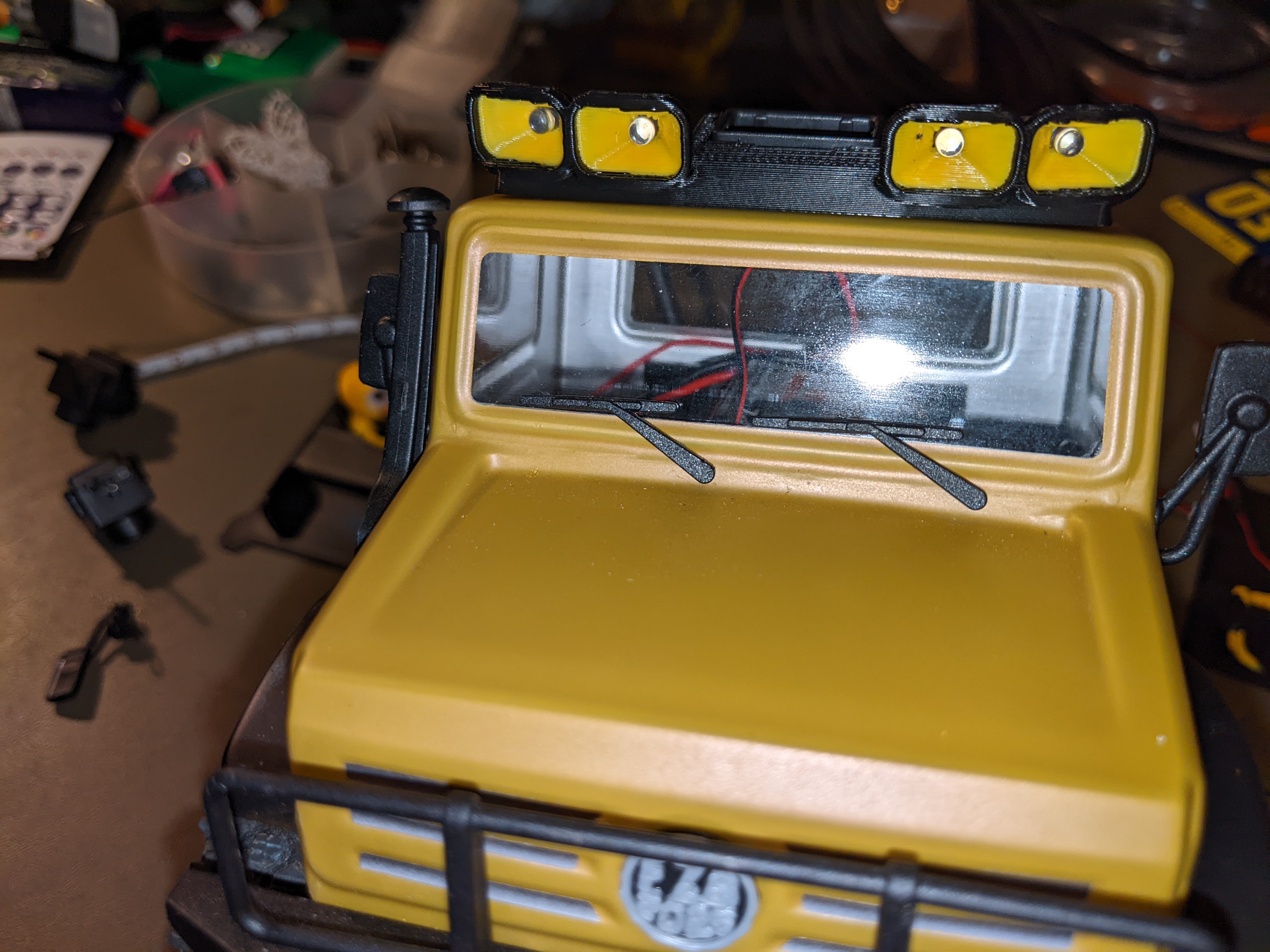 light+cam module installed on truck